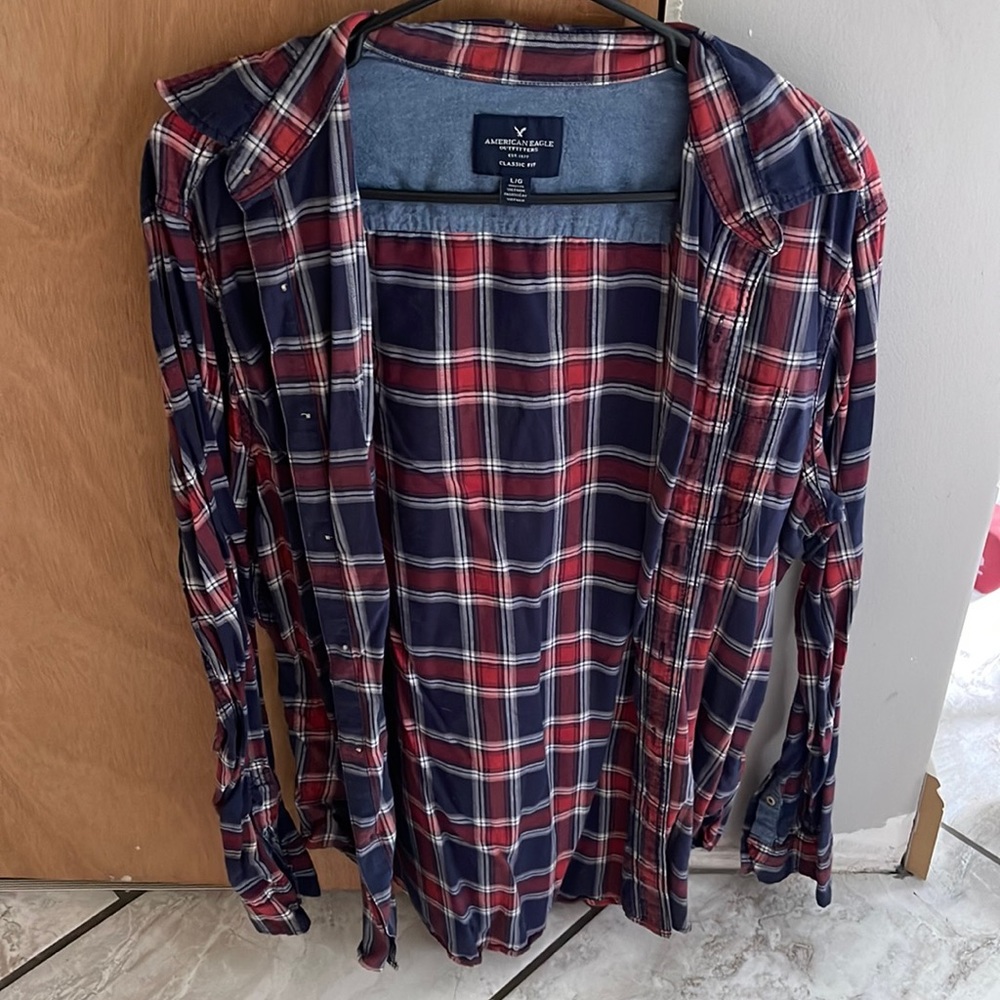 Blue and Red flannel